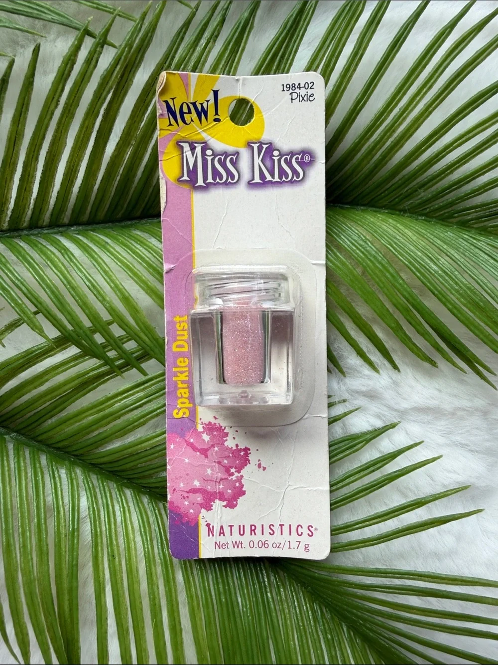 NEW in Package Vintage Y2K Miss KISS Sparkle Dust Loose Glitter Pixie Pinm